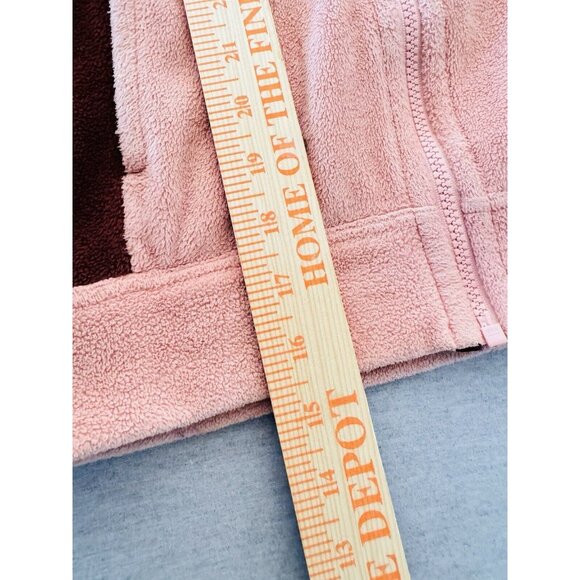 Patagonia Women Sz XS Snap-T Fleece Jacket Pinky Peach Brown Soft Fuzzy Full Zip - Picture 7 of 8